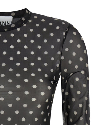 Ganni Black Polyester Sweatshirt