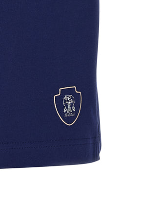 Brunello Cucinelli Blue Cotton Bermuda Shorts
