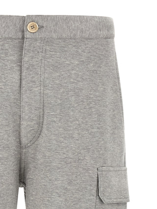 Brunello Cucinelli Gray Cotton Bermuda Shorts