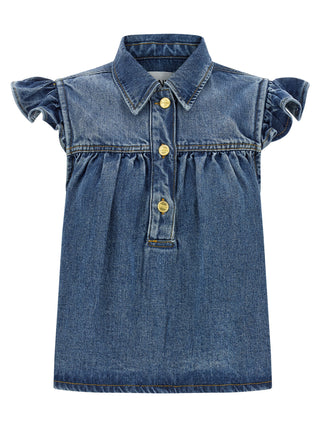 Ganni Blue Denim Shirt