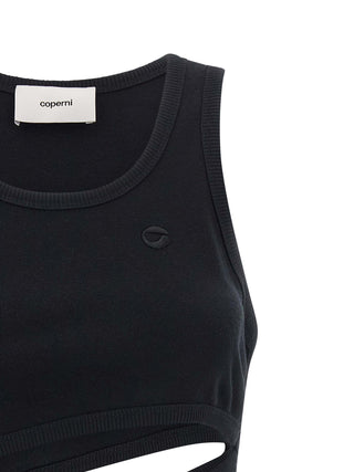Coperni Black Organic Cotton Tank Tops