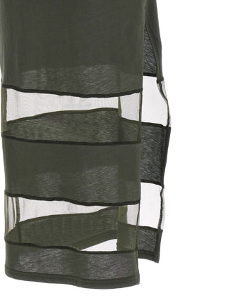 Coperni Bicolor Cotton Long Dress