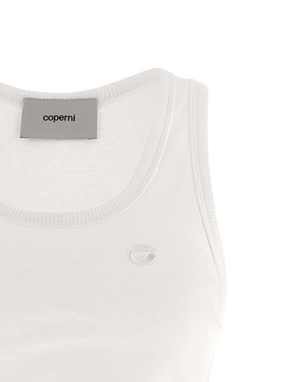 Coperni White Organic Cotton Tank Tops