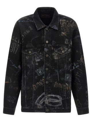 Balenciaga Black Cotton Denim Jacket