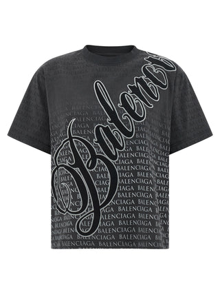 Balenciaga Black Cotton T-Shirt