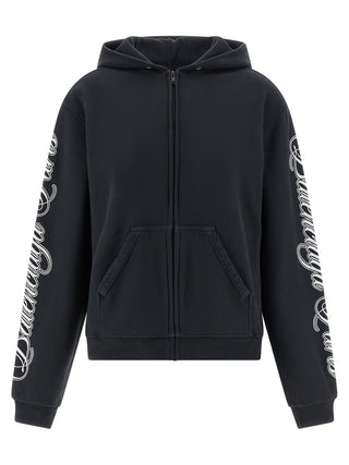 Balenciaga Black Cotton Sweatshirt