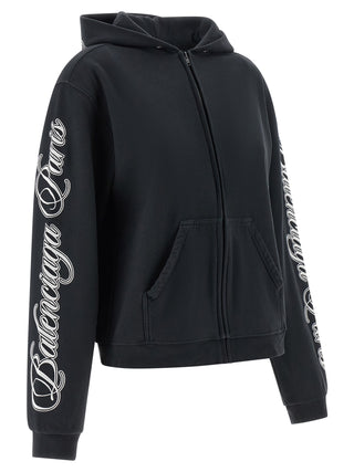 Balenciaga Black Cotton Sweatshirt