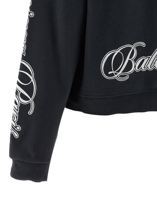 Balenciaga Black Cotton Sweatshirt