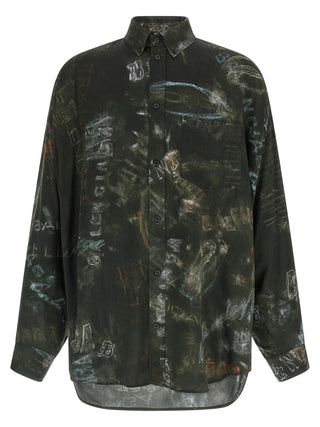 Balenciaga Black Viscose Blouse