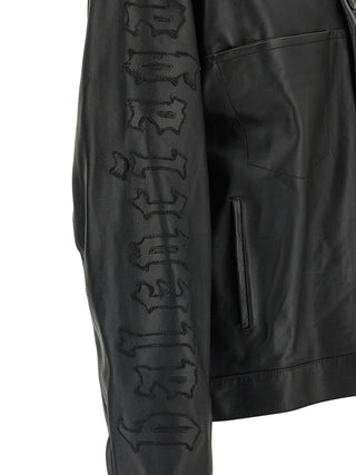 Balenciaga Black Buffalo Leather Leather Jacket