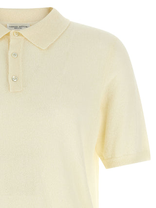 Roberto Collina Beige Cotton Polo Shirt