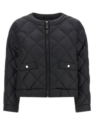 Max Mara Black Polyamide Full-Length Jacket