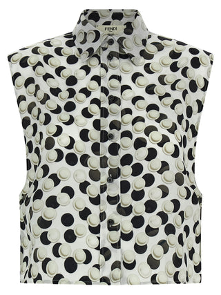 Fendi Multicolor Silk Pattern Shirt