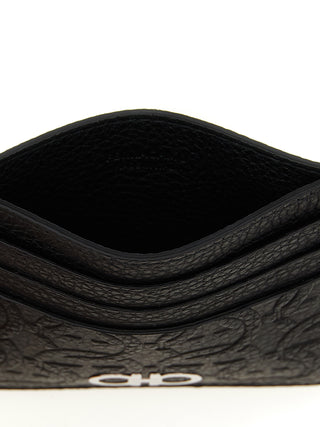 Ferragamo Black Calfskin Cardholder