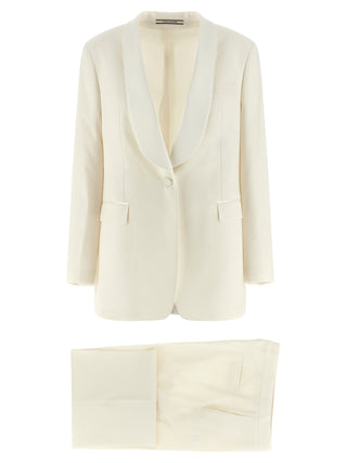 Tagliatore White Virgin Wool Two-Piece Suit