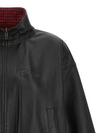 Balenciaga Black Lamb Leather Leather Jacket