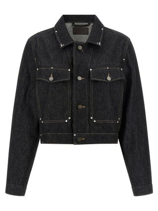 Lemaire Black Cotton Denim Jacket