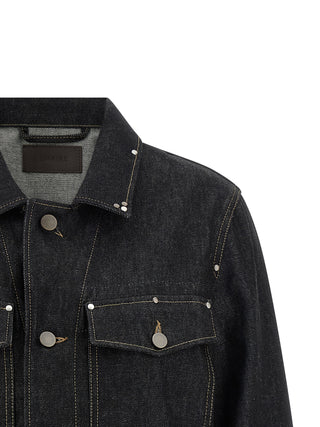 Lemaire Black Cotton Denim Jacket