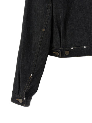 Lemaire Black Cotton Denim Jacket