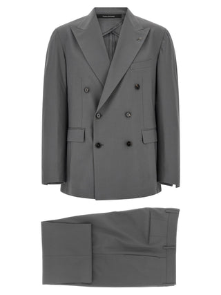Tagliatore Gray Virgin Wool Two-Piece Suit