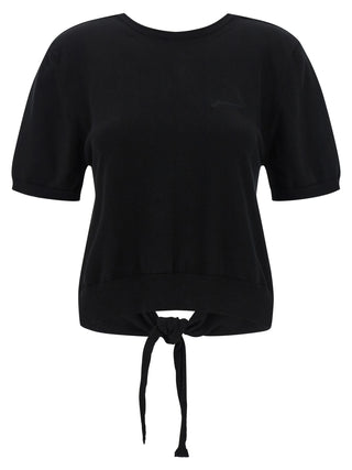 Ganni Black Organic Cotton Cardigan