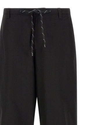 Balenciaga Black Cotton Chino Pants