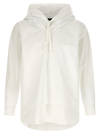 Comme Des Garçons White Cotton Blouse