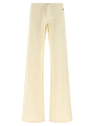 Balenciaga White Cotton Flared Pants