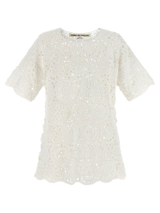 Comme Des Garçons White Cotton T-Shirt