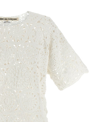 Comme Des Garçons White Cotton T-Shirt