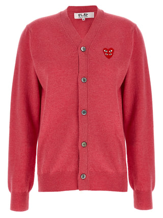 Comme Des Garçons Play Multicolor Wool Cardigan