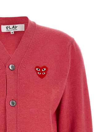 Comme Des Garçons Play Multicolor Wool Cardigan