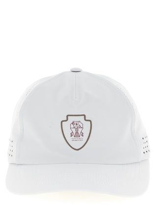 Brunello Cucinelli Tennis Logo Techno Fabric Baseball Cap