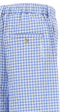 Marni Blue Polyamide Bermuda Shorts