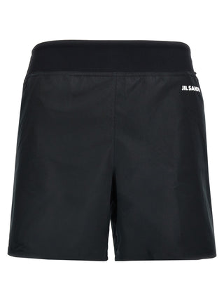 Jil Sander Black Polyester Bermuda Shorts