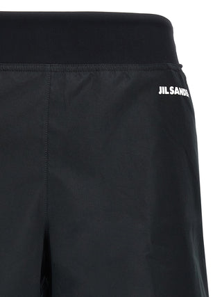 Jil Sander Black Polyester Bermuda Shorts
