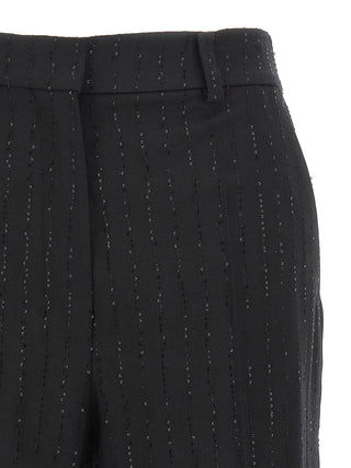 Max Mara Black Virgin Wool Bermuda Shorts