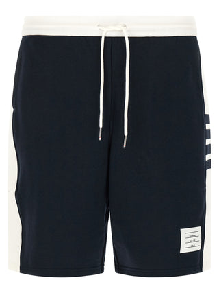 Thom Browne Blue Cotton Bermuda Shorts
