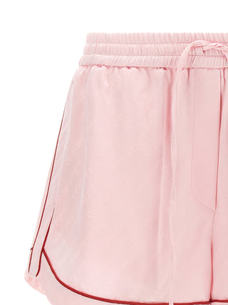 Off-White Logo Jacquard Satin Pyjama Shorts