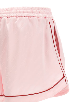 Off-White Logo Jacquard Satin Pyjama Shorts