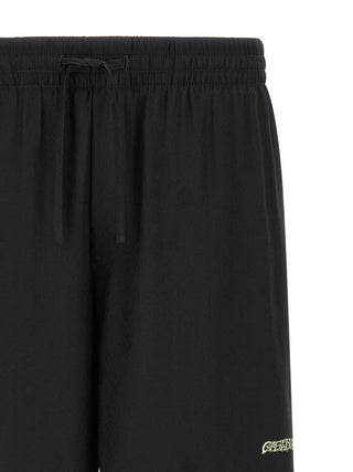 Casablanca Black Silk Bermuda Shorts