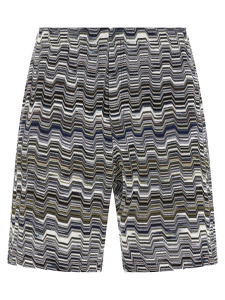Missoni Bicolor Cotton Bermuda Shorts