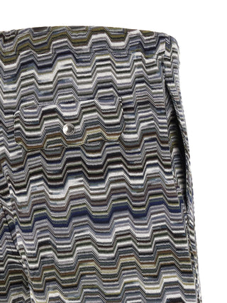 Missoni Bicolor Cotton Bermuda Shorts