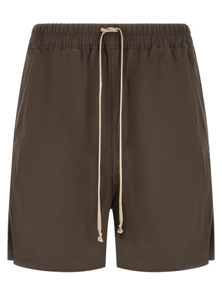 Rick Owens Brown Cotton Bermuda Shorts
