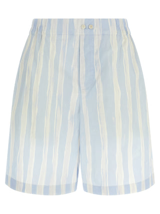 Jacquemus Blue Linen Bermuda Shorts