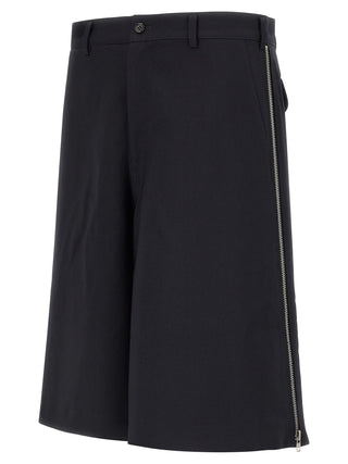 Comme Des Garçons Blue Polyester Bermuda Shorts