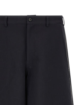 Comme Des Garçons Blue Polyester Bermuda Shorts
