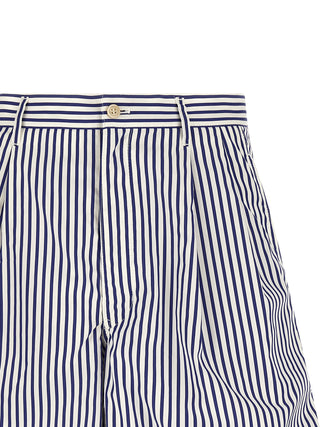 Comme Des Garçons Blue Cotton Bermuda Shorts