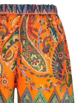 Etro Paisley Print Ramie Bermuda Shorts