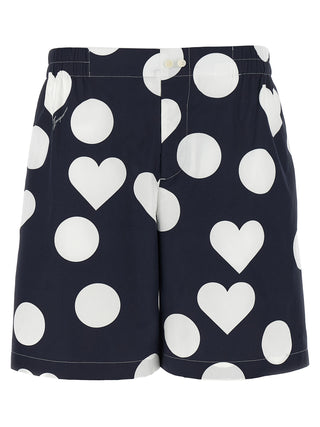 Jacquemus Blue Cotton Bermuda Shorts